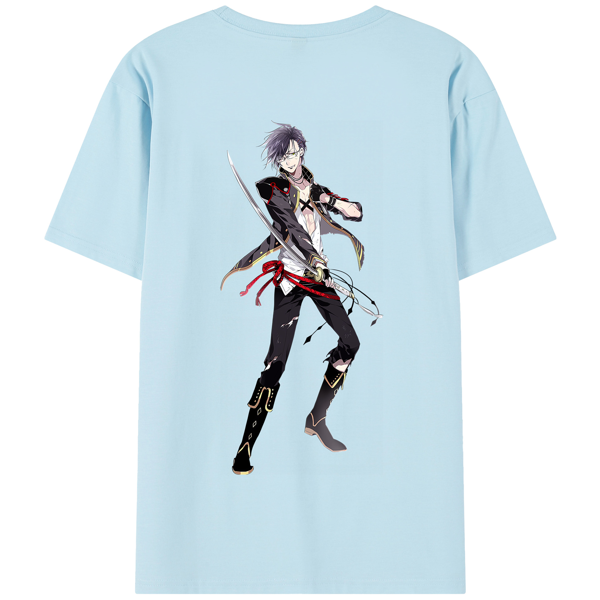 （画像用） 刀剣乱舞 Touken Ranbu 綿100％半袖Tシャツ（背面プリント）